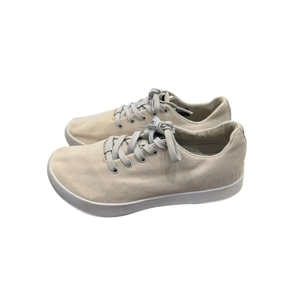 NOBULL Canvas Trainer Cream Ivory Training Shoes Women’s 9 Men’s 7.5